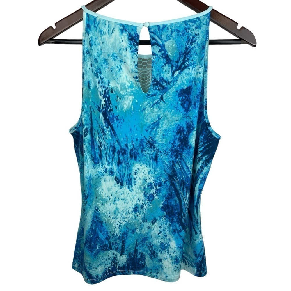 WHBM | Blue Crochet Halter Camisole Top - Picture 3 of 7